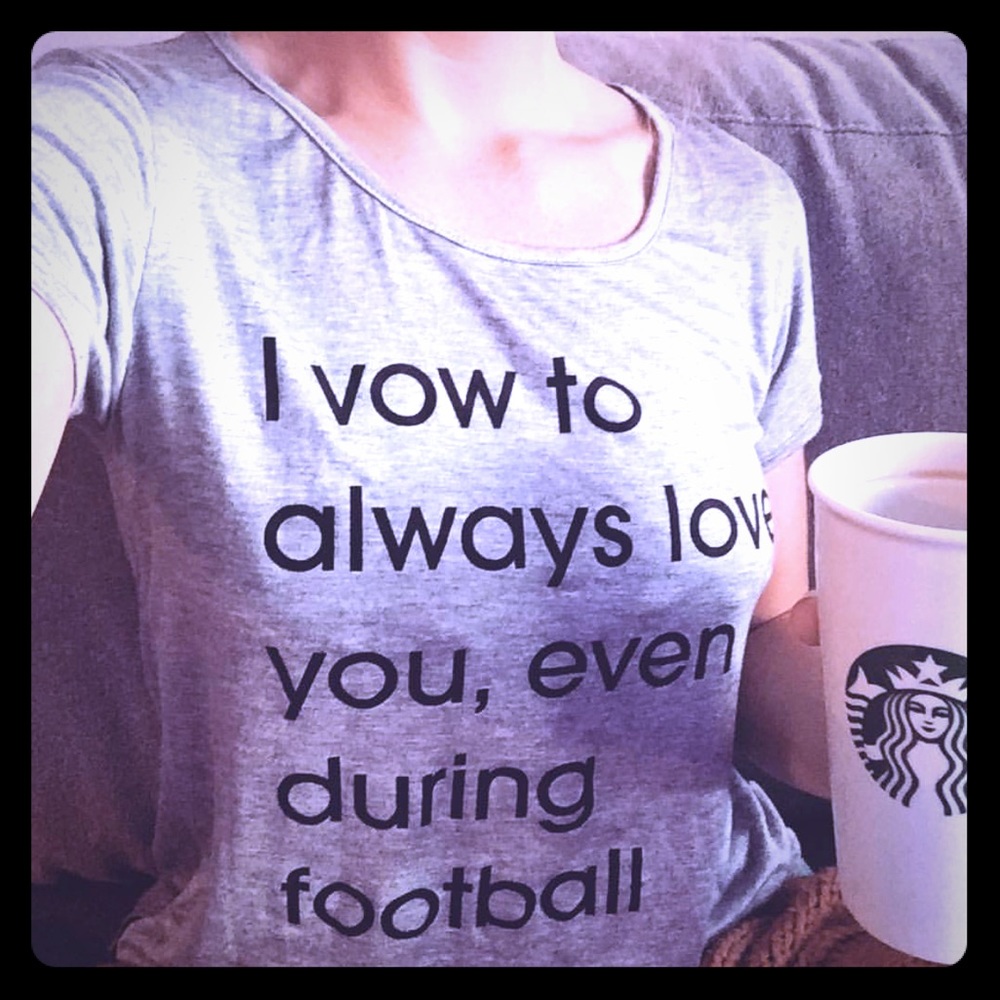 “I vow to always love you during football season”